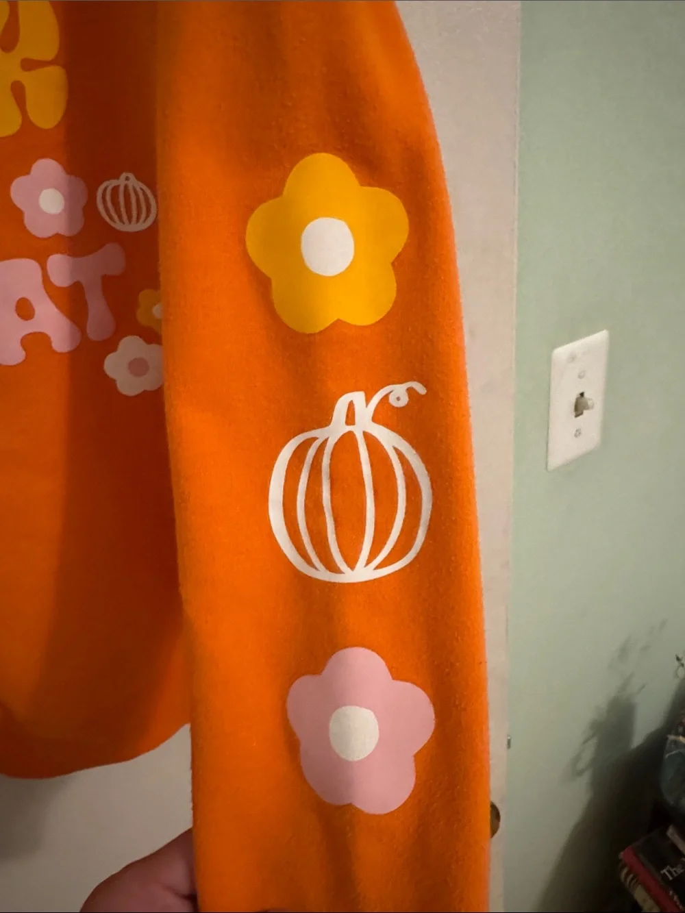 Cat & Jack Orange 'Trick or Treat' Graphic Crewneck Sweatshirt